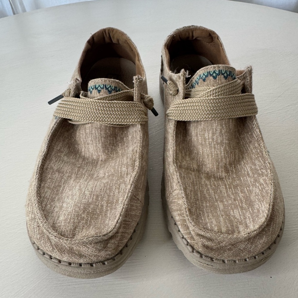 Hey Dude Tan Women's Slip-ons